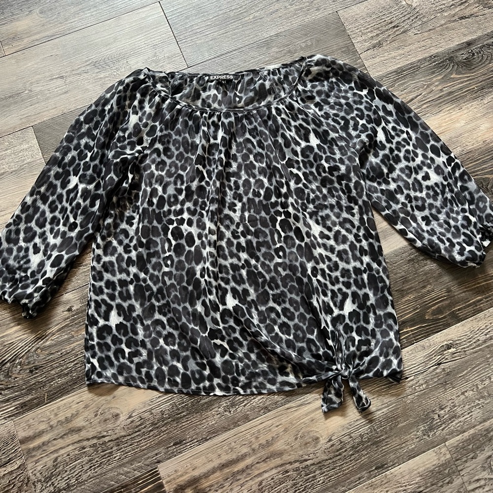 Express leopard shirt